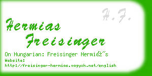 hermias freisinger business card